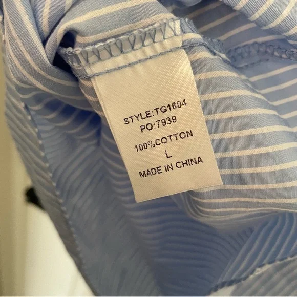 GiGiO Light Blue Striped Blouse - Picture 4 of 4